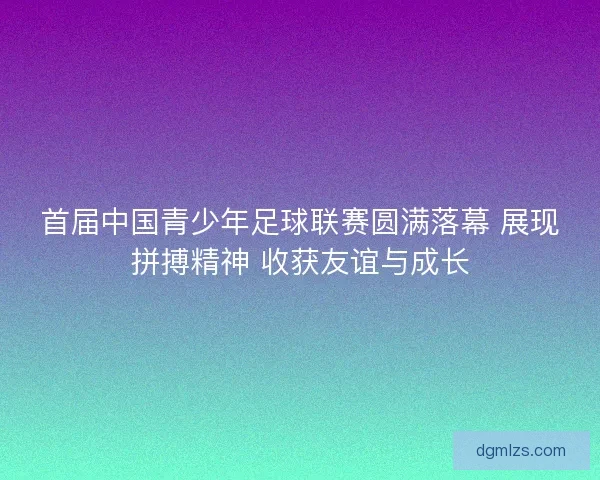 首届中国青少年足球联赛圆满落幕 展现拼搏精神 收获友谊与成长